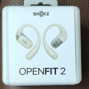 NEW - SHOKZ OpenFit 2 Wireless Earbuds BEIGE